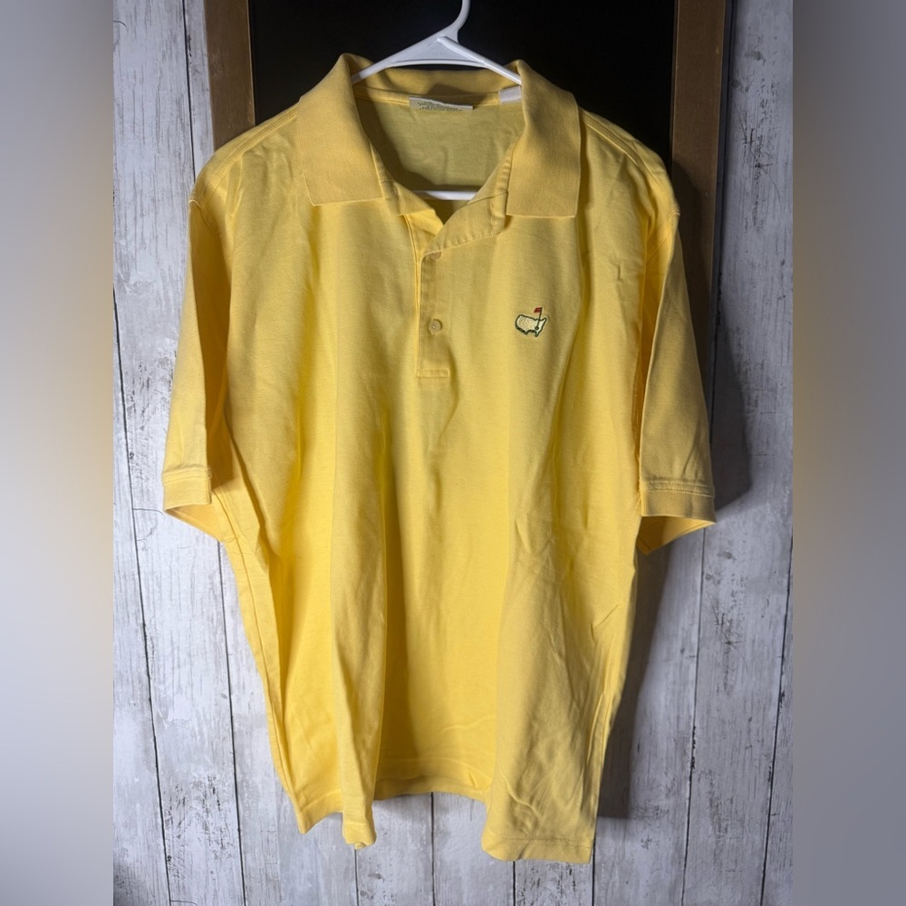 Masters Augusta National Golf Shop Polo Shirt Mens Large 60s Two-Ply Mercerized